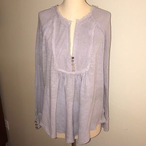 Free People Oversized Lavender Tunic